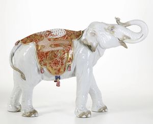 Figura di elefante<BR>Parigi, XX secolo  - Asta Dipinti e Sculture del XIX-XX secolo - Associazione Nazionale - Case d'Asta italiane