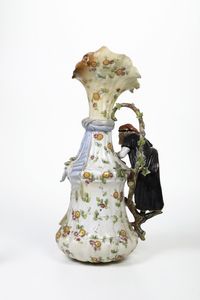 Grande vaso con veduta di Venezia e Pantalone<BR>Probabilmente Nove, fine del XIX - primi del XX secolo  - Asta Dipinti e Sculture del XIX-XX secolo - Associazione Nazionale - Case d'Asta italiane