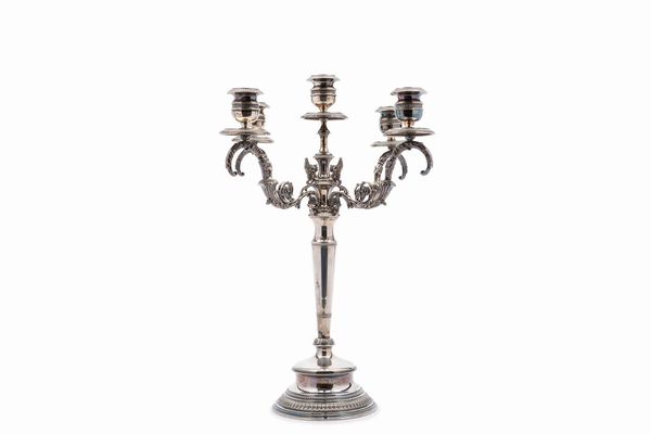 Candelabro  - Asta Argenti Antichi e del XX Secolo - Associazione Nazionale - Case d'Asta italiane