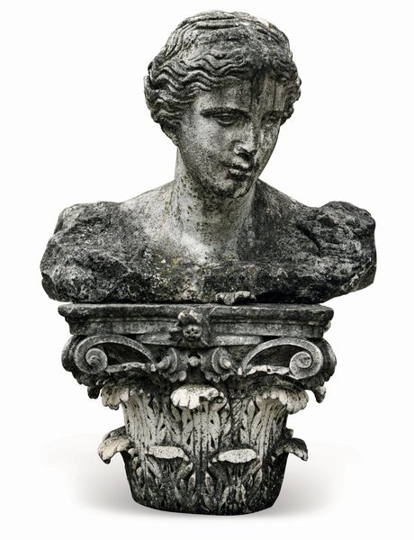 Busto maschile in marmo su capitello. XIX-XX secolo  - Asta Sei Secoli di Arti e Arredi - Associazione Nazionale - Case d'Asta italiane