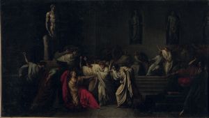 Vincenzo Camuccini, d'apres - La morte di Cesare