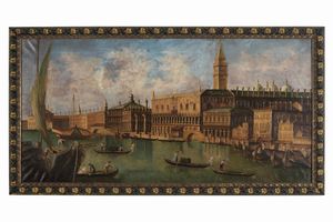 Scuola del XVIII-XIX secolo Vedute di Venezia  - Asta Sei Secoli di Arti e Arredi - Associazione Nazionale - Case d'Asta italiane