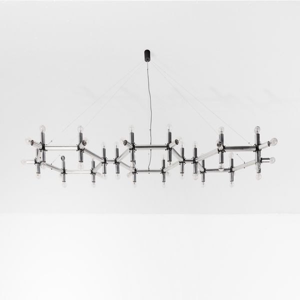 ROBERT HAUSSMANN : Grande lampada a sospensione  - Asta Design 200 - Associazione Nazionale - Case d'Asta italiane