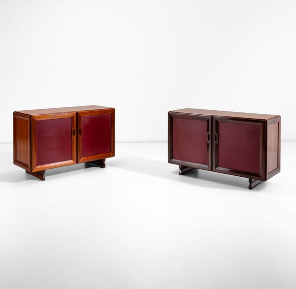 FRANCO ALBINI : Due mobili contenitori mod. MB15  - Asta Design 200 - Associazione Nazionale - Case d'Asta italiane