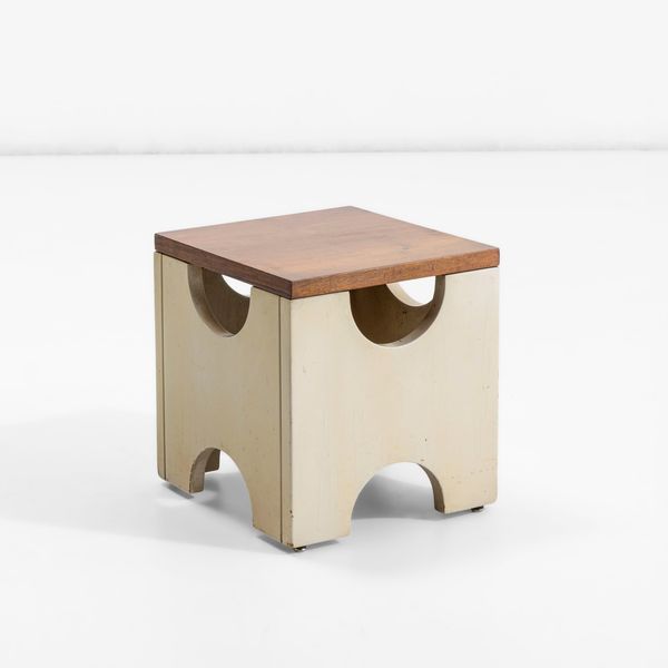 ETTORE SOTTSASS : Sgabello mod. T29 Dado  - Asta Design 200 - Associazione Nazionale - Case d'Asta italiane