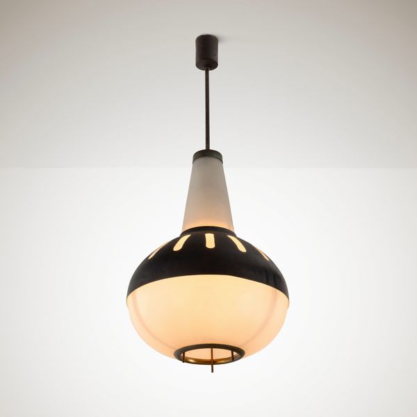 MAX INGRAND : Lampada a sospensione mod. 1954  - Asta Design 200 - Associazione Nazionale - Case d'Asta italiane