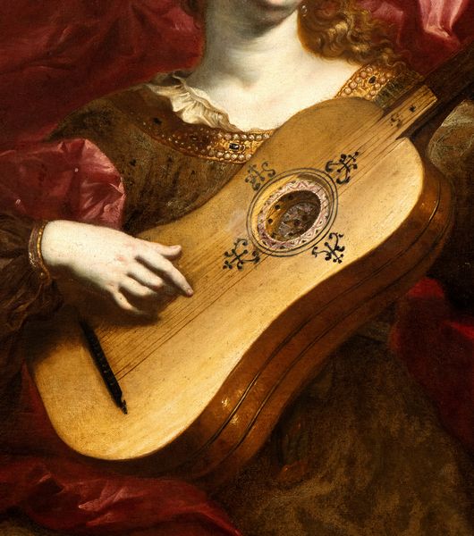 Angelo Solimena : Santa Cecilia o Allegoria della Musica  - Asta Dipinti dal XIV al XIX secolo, con una selezione di sculture - Associazione Nazionale - Case d'Asta italiane