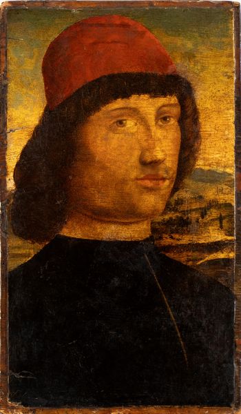 Artista veneziano, XVI secolo : Ritratto di giovane con cappello rosso  - Asta Dipinti dal XIV al XIX secolo, con una selezione di sculture - Associazione Nazionale - Case d'Asta italiane