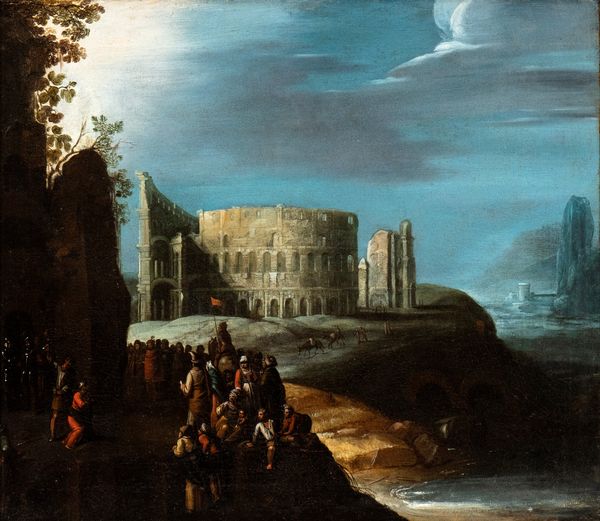 Willem  van Nieulandt II, Attribuito a : Scena di decollazione davanti al Colosseo (Martirio di San Restituto?)  - Asta Dipinti dal XIV al XIX secolo, con una selezione di sculture - Associazione Nazionale - Case d'Asta italiane