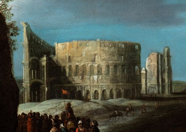 Willem  van Nieulandt II, Attribuito a : Scena di decollazione davanti al Colosseo (Martirio di San Restituto?)  - Asta Dipinti dal XIV al XIX secolo, con una selezione di sculture - Associazione Nazionale - Case d'Asta italiane