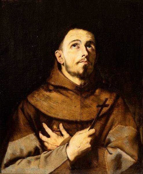 Jusepe de Ribera : San Francesco orante  - Asta Dipinti dal XIV al XIX secolo, con una selezione di sculture - Associazione Nazionale - Case d'Asta italiane