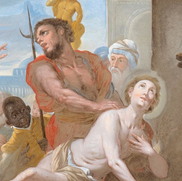 Luca Giordano : Il martirio di San Lorenzo  - Asta Dipinti dal XIV al XIX secolo, con una selezione di sculture - Associazione Nazionale - Case d'Asta italiane