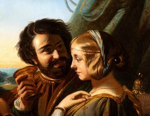 Henry Guillaume Schlesinger : Gruppo di musicisti  - Asta Dipinti dal XIV al XIX secolo, con una selezione di sculture - Associazione Nazionale - Case d'Asta italiane