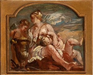 Artista veneto, XVIII secolo - Allegoria della Carit