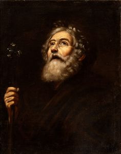 Jusepe de Ribera, Seguace di : San Giuseppe  - Asta Dipinti dal XIV al XIX secolo, con una selezione di sculture - Associazione Nazionale - Case d'Asta italiane