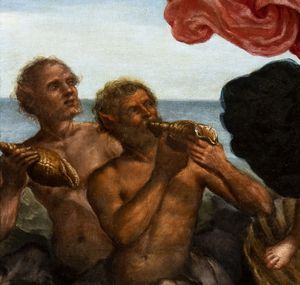 Carlo Saraceni, Seguace di : Il trionfo di Galatea  - Asta Dipinti dal XIV al XIX secolo, con una selezione di sculture - Associazione Nazionale - Case d'Asta italiane