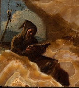 Pittore fiorentino, primi decenni del XVII secolo : San Francesco riceve le stigmate  - Asta Dipinti dal XIV al XIX secolo, con una selezione di sculture - Associazione Nazionale - Case d'Asta italiane