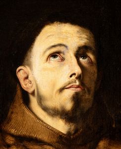 Jusepe de Ribera : San Francesco orante  - Asta Dipinti dal XIV al XIX secolo, con una selezione di sculture - Associazione Nazionale - Case d'Asta italiane