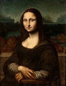 Leonardo da Vinci, Seguace di : Copia da La Gioconda  - Asta Dipinti dal XIV al XIX secolo, con una selezione di sculture - Associazione Nazionale - Case d'Asta italiane