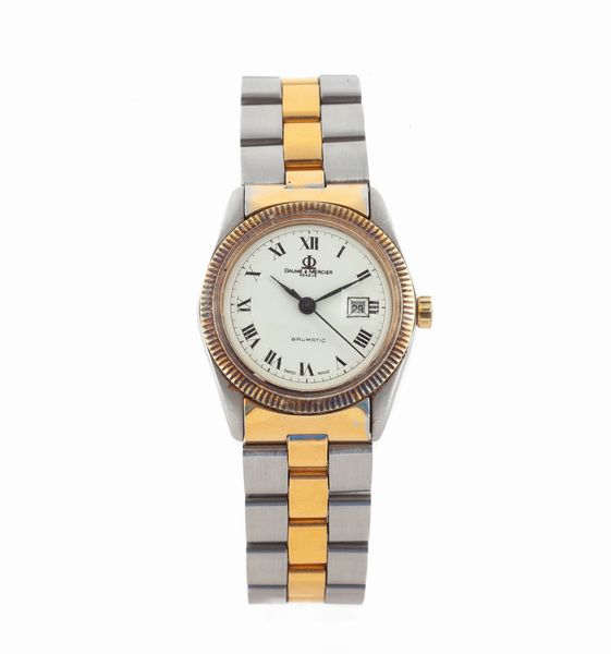 Baume & Mercier Baumatic 1185.3 - Orologio da polso automatico da donna in acciaio ed acciaio dorato con datario. Bracciale originale in acciaio e acciaio dorato.  - Asta Asta a Tempo - Orologi da Tasca da Polso e da Tavolo - Associazione Nazionale - Case d'Asta italiane