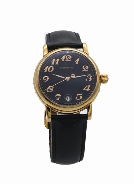 Montblanc Meisterstuck 7002 - Orologio da polso al quarzo da uomo in acciaio dorato con datario  - Asta Asta a Tempo - Orologi da Tasca da Polso e da Tavolo - Associazione Nazionale - Case d'Asta italiane