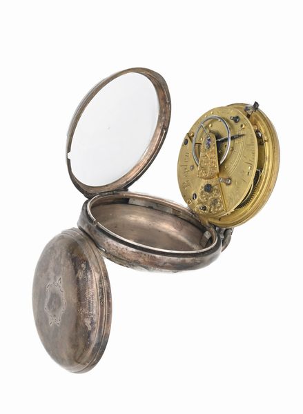 S. Staddon Ripley - Orologio inglese da tasca da uomo a chiavetta in argento con punzoni Londra 1873. Meccanica con scappamento ad ancora  - Asta Asta a Tempo - Orologi da Tasca da Polso e da Tavolo - Associazione Nazionale - Case d'Asta italiane