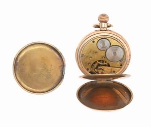 American Watch Co. Waltham - Orologio da tasca remontoir a savonette da uomo in metallo dorato. Scappamento ad ancora e bilanciere bimetallico con spirale Breguet  - Asta Asta a Tempo - Orologi da Tasca da Polso e da Tavolo - Associazione Nazionale - Case d'Asta italiane