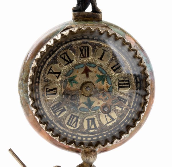 Orologio da tavolo in argento e smalti  - Asta Piccoli Orologi da tavolo Art Dco e Saliere d'Epoca dalle Collezioni Melandri di Objets de Vertu - Associazione Nazionale - Case d'Asta italiane