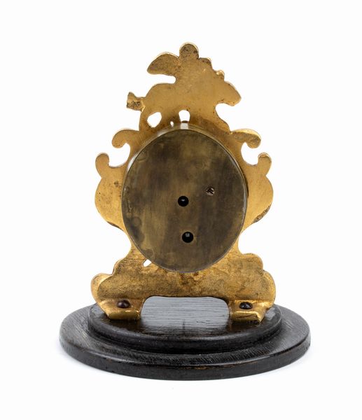 Orologio da tavolo con campana  - Asta Piccoli Orologi da tavolo Art Dco e Saliere d'Epoca dalle Collezioni Melandri di Objets de Vertu - Associazione Nazionale - Case d'Asta italiane