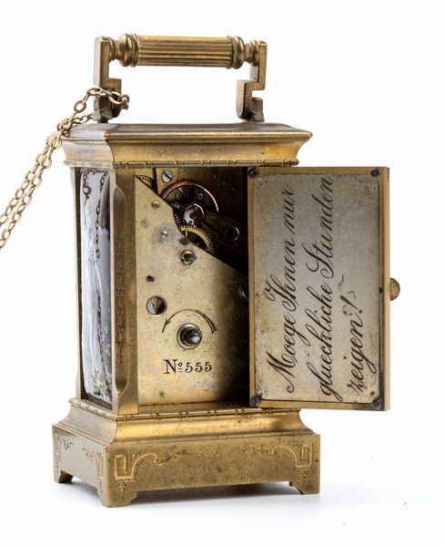 Orologio da tavolo Art Dco con smalti  - Asta Piccoli Orologi da tavolo Art Dco e Saliere d'Epoca dalle Collezioni Melandri di Objets de Vertu - Associazione Nazionale - Case d'Asta italiane