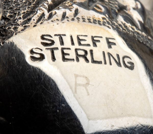 Stieff company : Quattro saliere americane in argento  - Asta Piccoli Orologi da tavolo Art Dco e Saliere d'Epoca dalle Collezioni Melandri di Objets de Vertu - Associazione Nazionale - Case d'Asta italiane