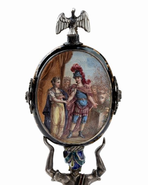 Orologio da tavolo in argento e smalti  - Asta Piccoli Orologi da tavolo Art Dco e Saliere d'Epoca dalle Collezioni Melandri di Objets de Vertu - Associazione Nazionale - Case d'Asta italiane