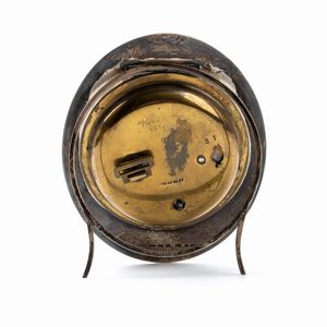 Finnigans - Stockwell & Co : Orologio da tavolo Art Dco in argento e smalti  - Asta Piccoli Orologi da tavolo Art Dco e Saliere d'Epoca dalle Collezioni Melandri di Objets de Vertu - Associazione Nazionale - Case d'Asta italiane