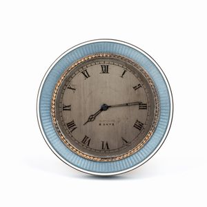 Charles Frodsham & Co : Orologio da tavolo Art Dco con smalti  - Asta Piccoli Orologi da tavolo Art Dco e Saliere d'Epoca dalle Collezioni Melandri di Objets de Vertu - Associazione Nazionale - Case d'Asta italiane