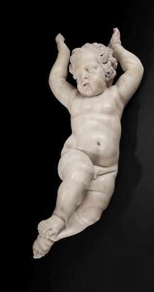 Putto reggi mensola in marmo scolpito. Scultore dell'Italia settentrionale  - Asta Arredi e Dipinti Antichi da una Dimora Lombarda - Associazione Nazionale - Case d'Asta italiane