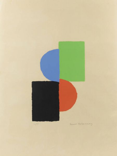 SONIA DELAUNAY Ucraina 1885 - 1979 Parigi : Senza titolo  - Asta Grafica - Associazione Nazionale - Case d'Asta italiane