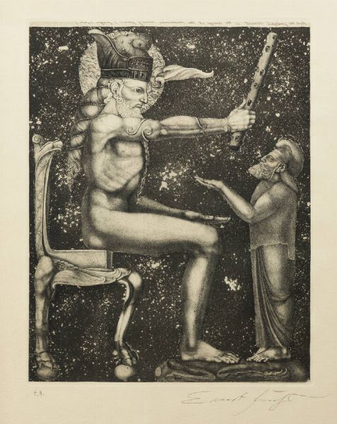 ERNST FUCHS Vienna (Austria) 1930-2015 : Sansone 1967  - Asta Grafica - Associazione Nazionale - Case d'Asta italiane