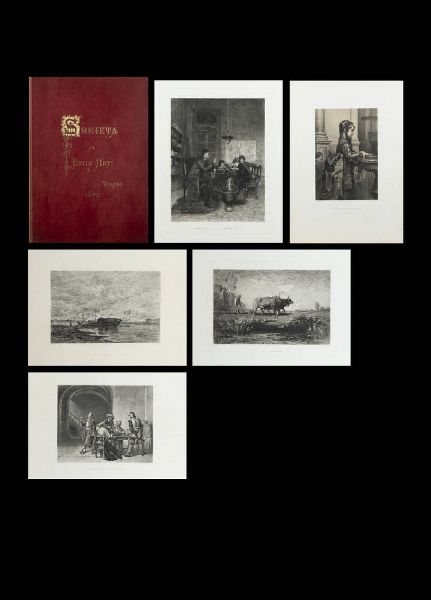 AUTORI VARI : Societ di Belle Arti  Torino. Ricordo della Pubblica Esposizione del 1873  N. XXIV dicembre 1873  - Asta Grafica - Associazione Nazionale - Case d'Asta italiane