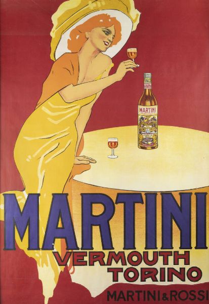 MARCELLO DUDOVICH Trieste 1878 - 1962 Milano : Martini Vermouth Torino 1959  - Asta Grafica - Associazione Nazionale - Case d'Asta italiane