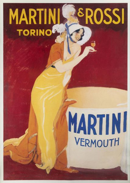 MANIFESTO : Martini & Rossi Torino-Martini Vermouth  - Asta Grafica - Associazione Nazionale - Case d'Asta italiane