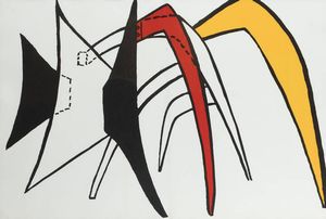 ALEXANDER CALDER Lawton (USA) 1898 - 1976 New York (USA) - Tamanoir Jaune 1963