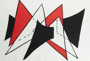 ALEXANDER CALDER Lawton (USA) 1898 - 1976 New York (USA) - Triangle rouge  1963