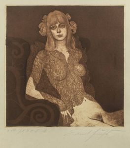 ERNST FUCHS Vienna (Austria) 1930-2015 - Eva im neglige