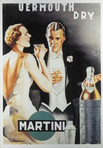 DOMENICO LUBATTI Italia 1904-1943 - Vermouth Dry Martini 1930