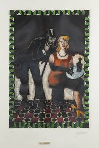 FRANCO GENTILINI Faenza (RA) 1909  - 1981 Roma - Il diavolo 1975