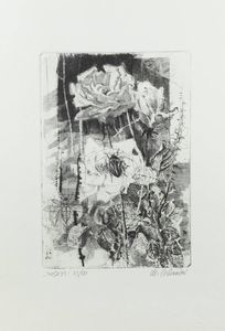 MARIO CALANDRI Torino 1914 - 1993 - Rose 1973