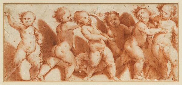 Scuola veneta del XVI secolo : Corteggio di putti  - Asta Maioliche, Sculture e Dipinti Antichi - Associazione Nazionale - Case d'Asta italiane