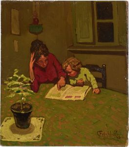 Cafiero Filippelli - Bambino che studia