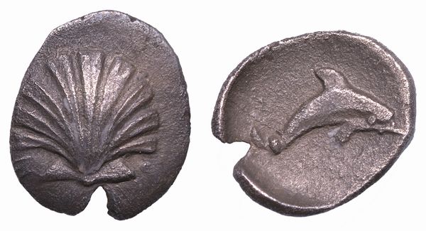 CALABRIA - TARANTO. Obolo, anni 500-473 a.C.  - Asta Numismatica - Associazione Nazionale - Case d'Asta italiane