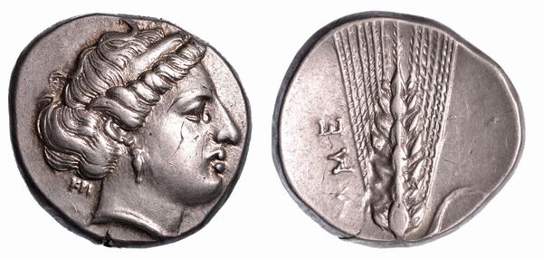 LUCANIA - METAPONTO. Nomos, anni 400-340 a.C.  - Asta Numismatica - Associazione Nazionale - Case d'Asta italiane